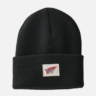 Red Wing Shoes Hats | Kids Cuffed Beanie Hat Black – Accessories