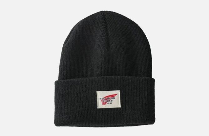 Red Wing Shoes Hats | Kids Cuffed Beanie Hat Black – Accessories