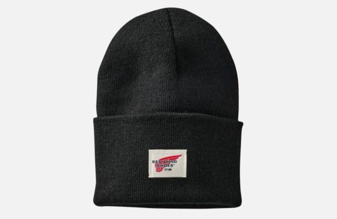 Red Wing Shoes Hats | Logo Knit Beanie Hat Black – Accessories
