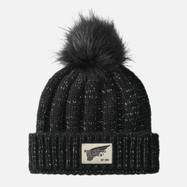 Red Wing Shoes Hats | Pom Beanie Hat Black – Accessories