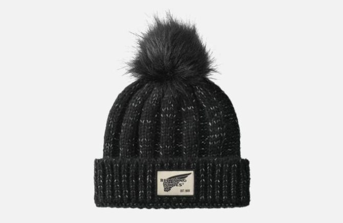 Red Wing Shoes Hats | Pom Beanie Hat Black – Accessories