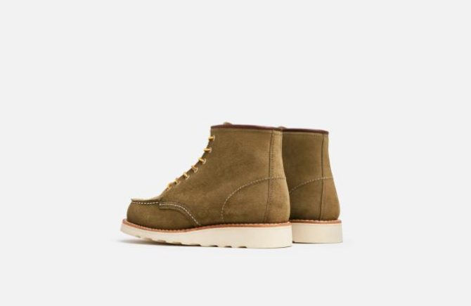 Red Wing Shoes Classic Moc | 6-inch Classic Moc Olive – Heritage - Image 4