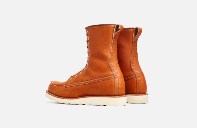 Red Wing Shoes Classic Moc | 8-inch Classic Moc Brown – Heritage - Image 4