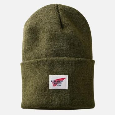 Red Wing Shoes Hats | Logo Knit Beanie Hat Armygreen – Accessories