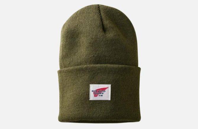 Red Wing Shoes Hats | Logo Knit Beanie Hat Armygreen – Accessories