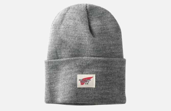 Red Wing Shoes Hats | Logo Knit Beanie Hat Lightgrayheather – Accessories