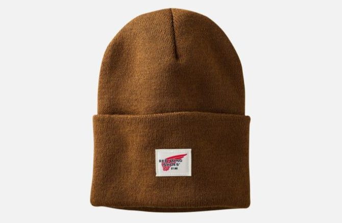 Red Wing Shoes Hats | Logo Knit Beanie Hat Copper – Accessories