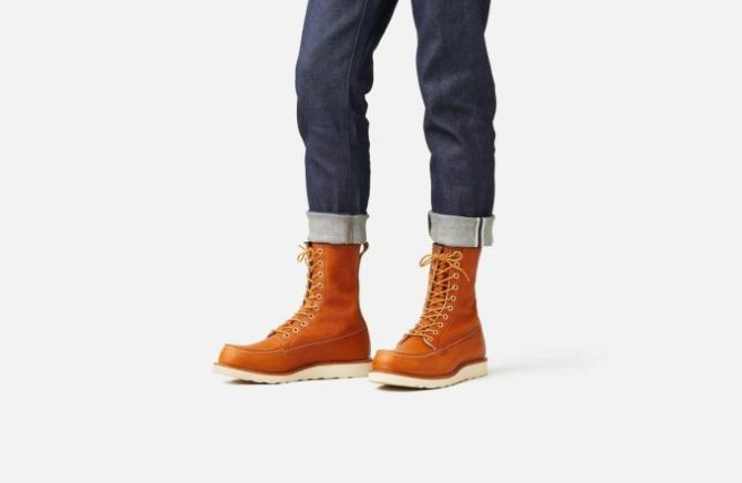 Red Wing Shoes Classic Moc | 8-inch Classic Moc Brown – Heritage - Image 2