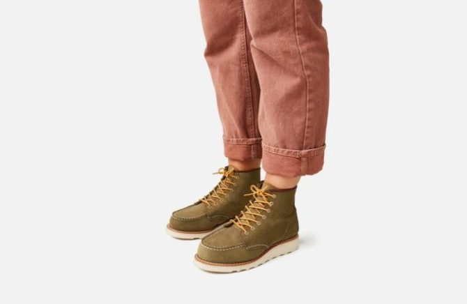 Red Wing Shoes Classic Moc | 6-inch Classic Moc Olive – Heritage - Image 2